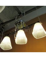 Люстра с плафоном 67108/3 CR+BK