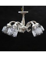 Люстра классическая с плафоном HTD 1004/5 WG